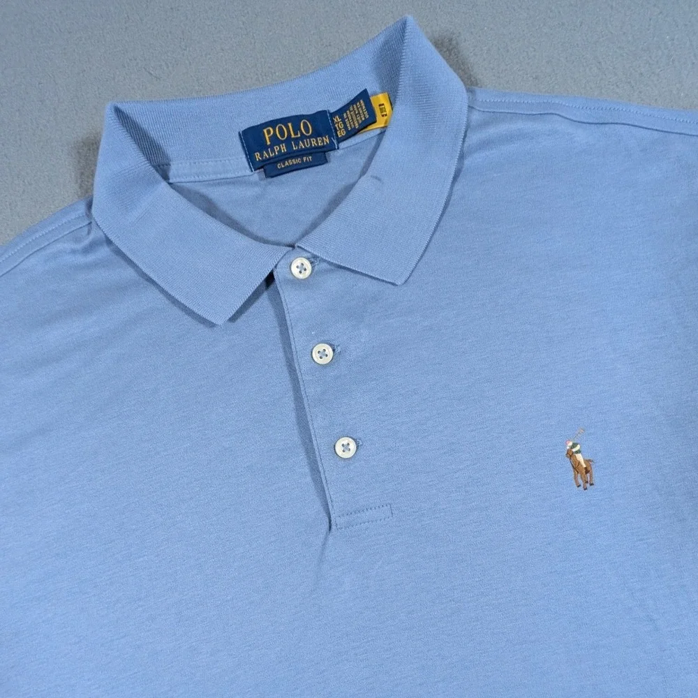 Polo Ralph Lauren Polo Shirt Mens XL Classic Fit Short Sleeve Flesh Pony